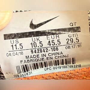 Nike Air Vapor Max Size 11.5 Max